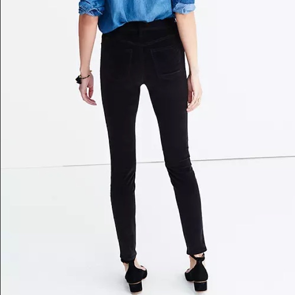 Madewell 9” High-Rise skinny Velvet - Picture 2 of 9